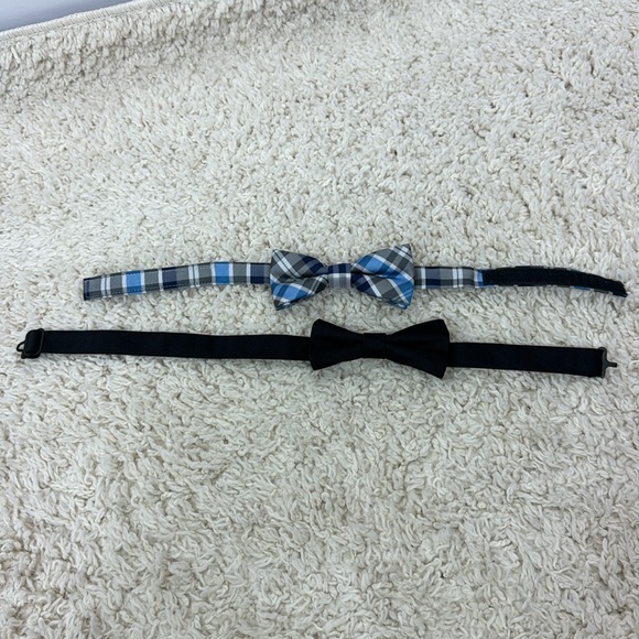 Cat & Jack Kids Tie‎ Bow Black Blue - Picture 1 of 6